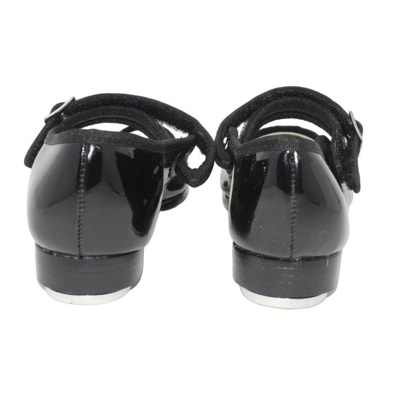 Capezio Child 3800C 13W Black Patenlite Mary Jane TeleTone Tap Shoe - Picture 7 of 9